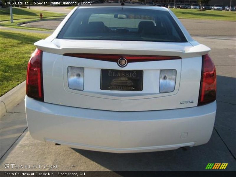 White Diamond / Ebony 2006 Cadillac CTS Sedan