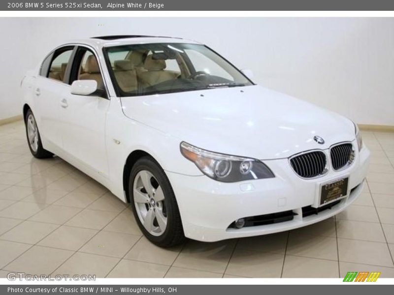 Alpine White / Beige 2006 BMW 5 Series 525xi Sedan