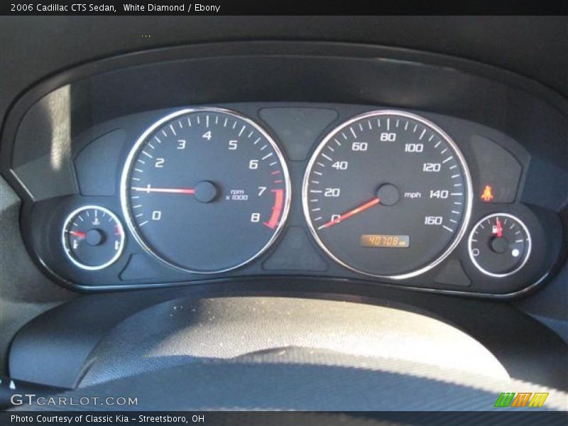 White Diamond / Ebony 2006 Cadillac CTS Sedan