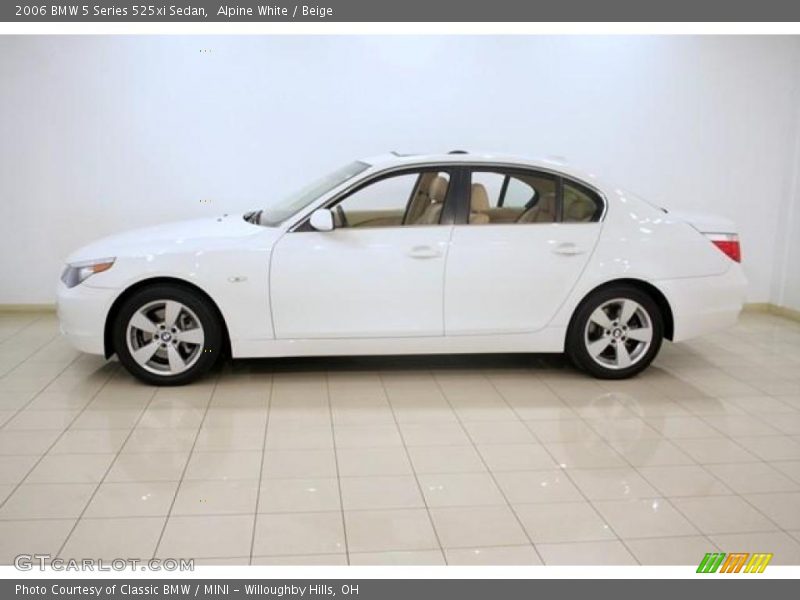 Alpine White / Beige 2006 BMW 5 Series 525xi Sedan