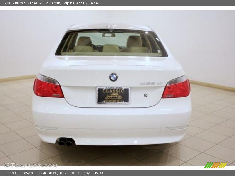 Alpine White / Beige 2006 BMW 5 Series 525xi Sedan