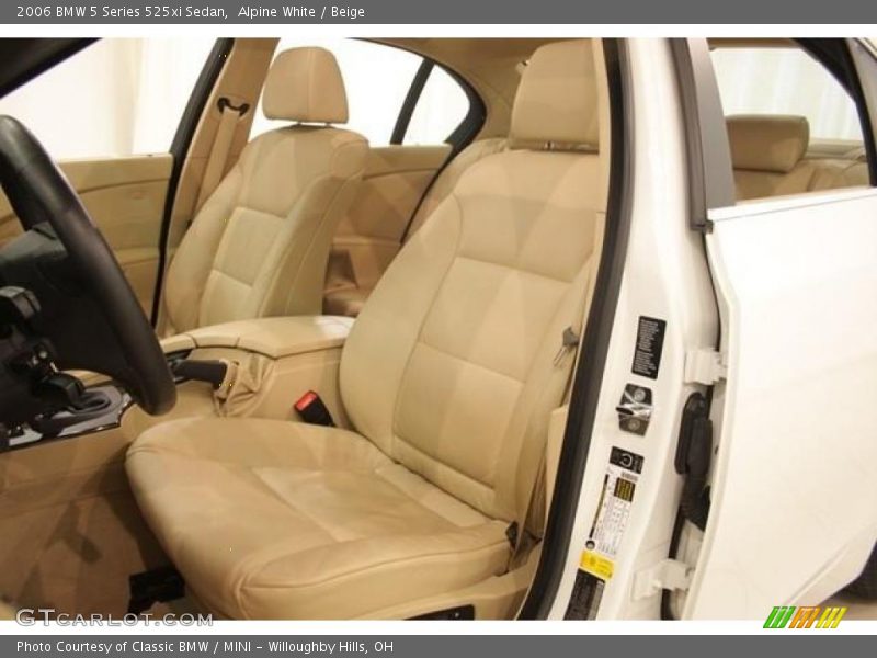 Alpine White / Beige 2006 BMW 5 Series 525xi Sedan
