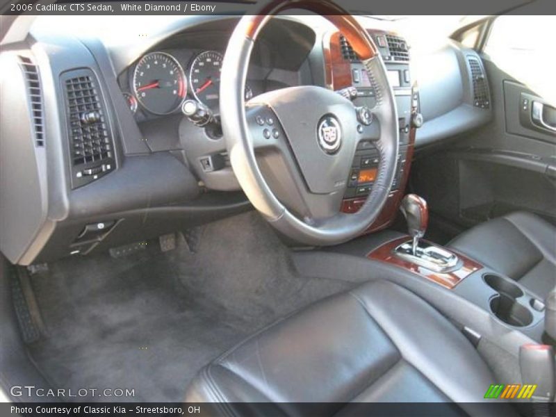 White Diamond / Ebony 2006 Cadillac CTS Sedan