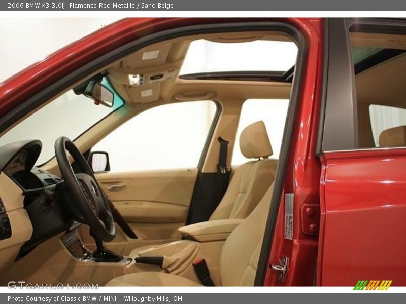 Flamenco Red Metallic / Sand Beige 2006 BMW X3 3.0i