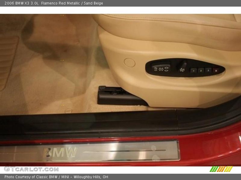 Flamenco Red Metallic / Sand Beige 2006 BMW X3 3.0i