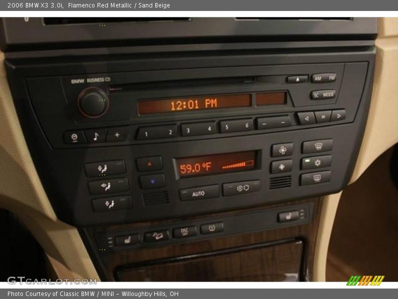 Flamenco Red Metallic / Sand Beige 2006 BMW X3 3.0i