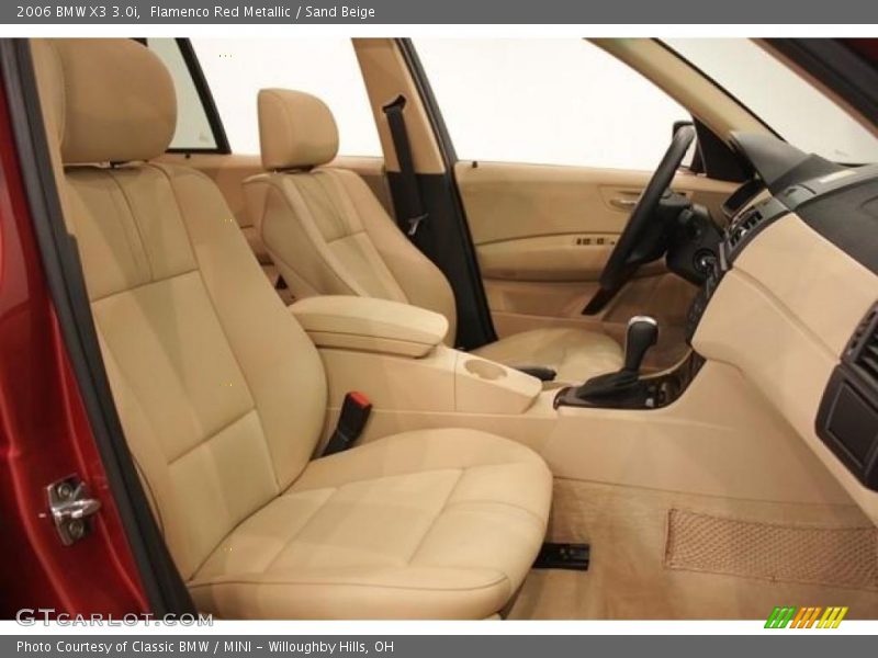 Flamenco Red Metallic / Sand Beige 2006 BMW X3 3.0i