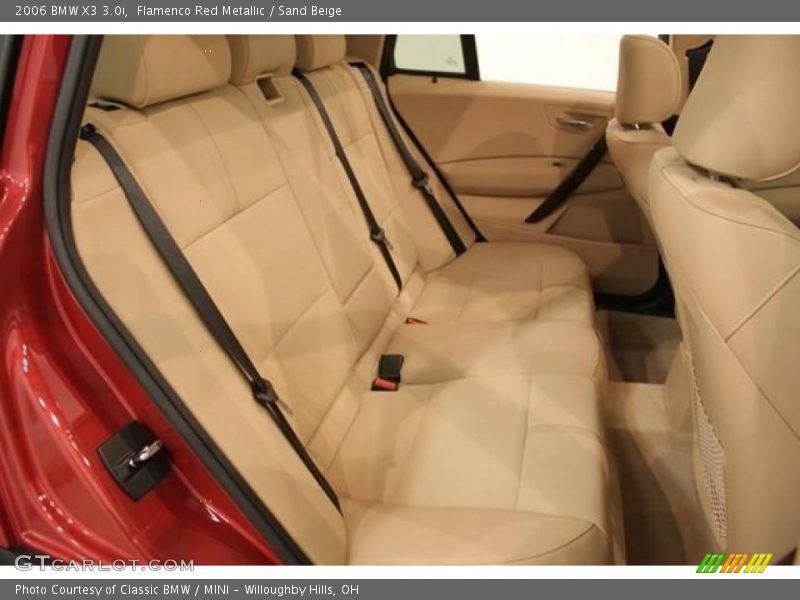 Flamenco Red Metallic / Sand Beige 2006 BMW X3 3.0i