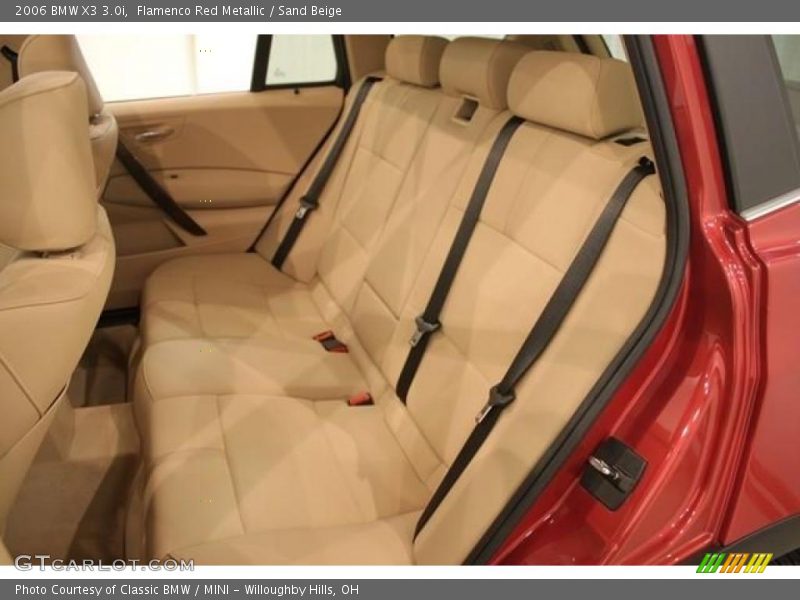 Flamenco Red Metallic / Sand Beige 2006 BMW X3 3.0i