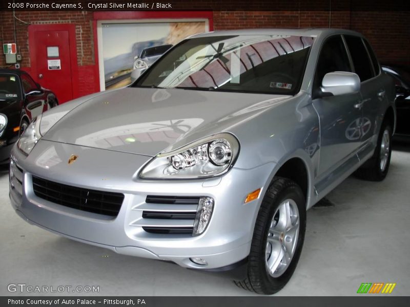 Crystal Silver Metallic / Black 2008 Porsche Cayenne S