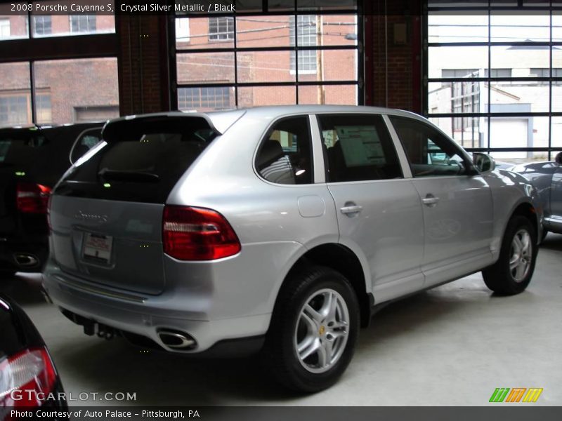 Crystal Silver Metallic / Black 2008 Porsche Cayenne S