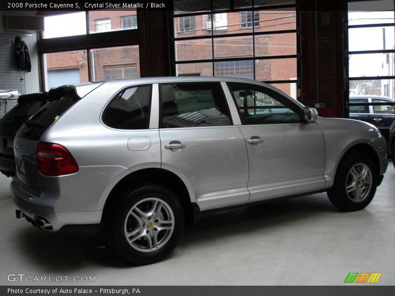 Crystal Silver Metallic / Black 2008 Porsche Cayenne S