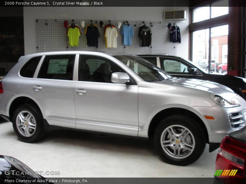 Crystal Silver Metallic / Black 2008 Porsche Cayenne S