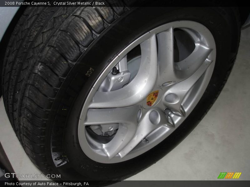Crystal Silver Metallic / Black 2008 Porsche Cayenne S