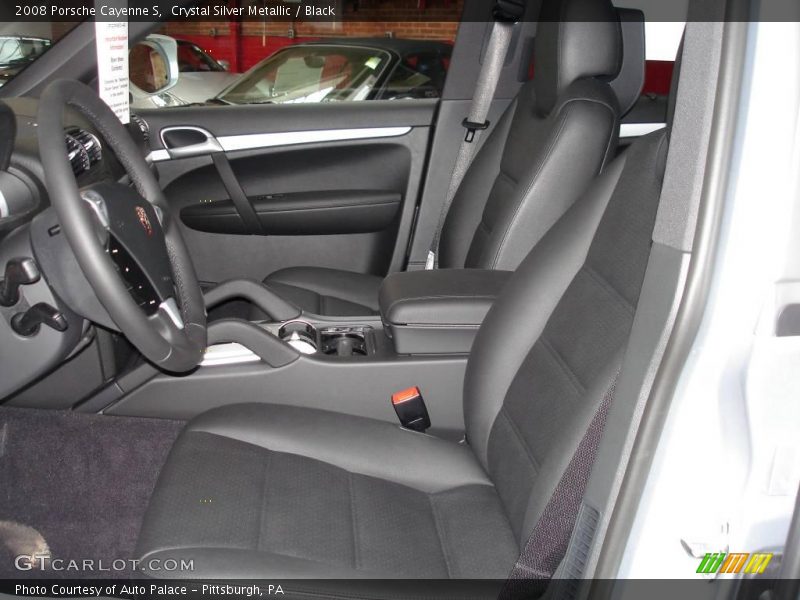 Crystal Silver Metallic / Black 2008 Porsche Cayenne S