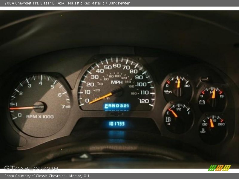 Majestic Red Metallic / Dark Pewter 2004 Chevrolet TrailBlazer LT 4x4