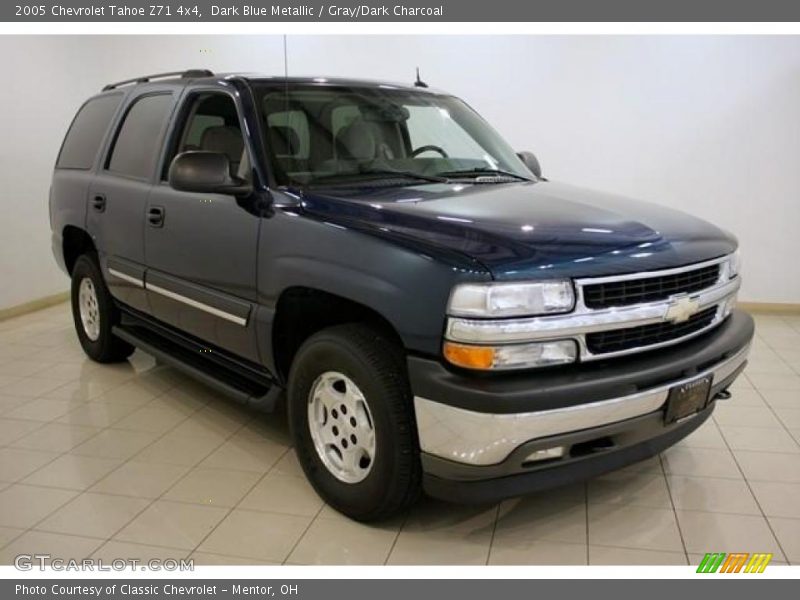 Dark Blue Metallic / Gray/Dark Charcoal 2005 Chevrolet Tahoe Z71 4x4