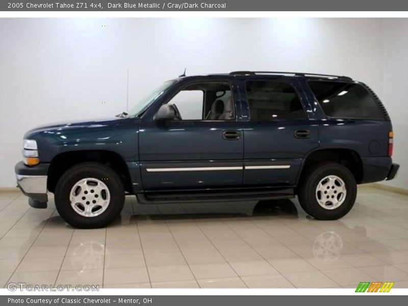 Dark Blue Metallic / Gray/Dark Charcoal 2005 Chevrolet Tahoe Z71 4x4