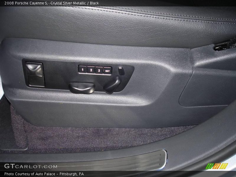 Crystal Silver Metallic / Black 2008 Porsche Cayenne S