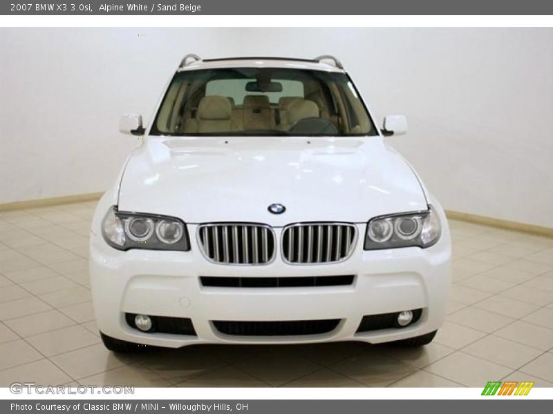 Alpine White / Sand Beige 2007 BMW X3 3.0si