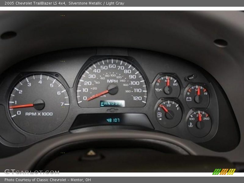 Silverstone Metallic / Light Gray 2005 Chevrolet TrailBlazer LS 4x4