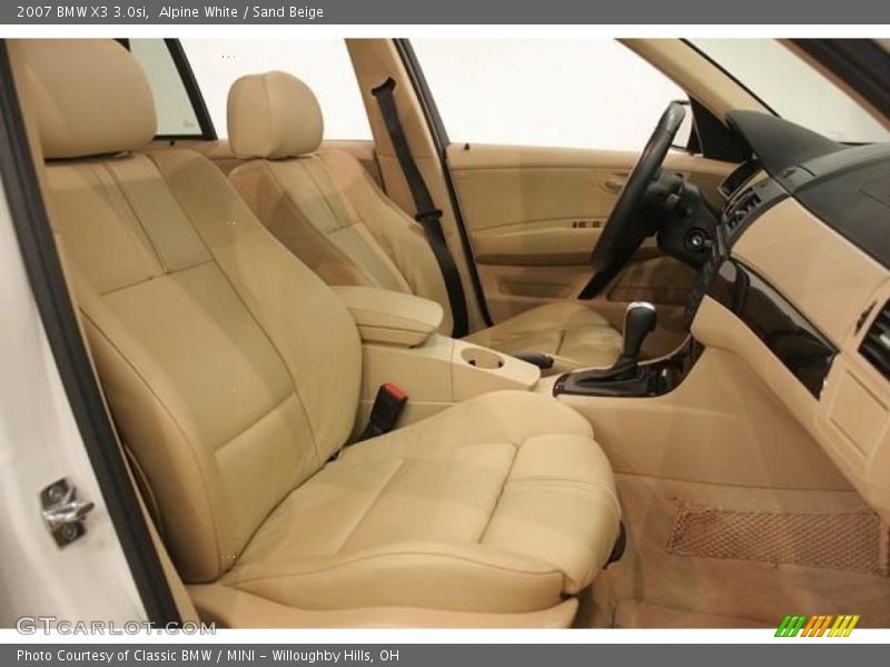 Alpine White / Sand Beige 2007 BMW X3 3.0si