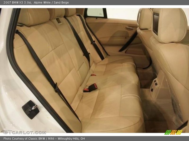 Alpine White / Sand Beige 2007 BMW X3 3.0si