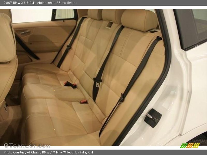 Alpine White / Sand Beige 2007 BMW X3 3.0si