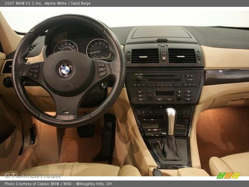Alpine White / Sand Beige 2007 BMW X3 3.0si