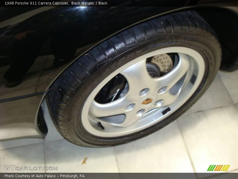 Black Metallic / Black 1998 Porsche 911 Carrera Cabriolet