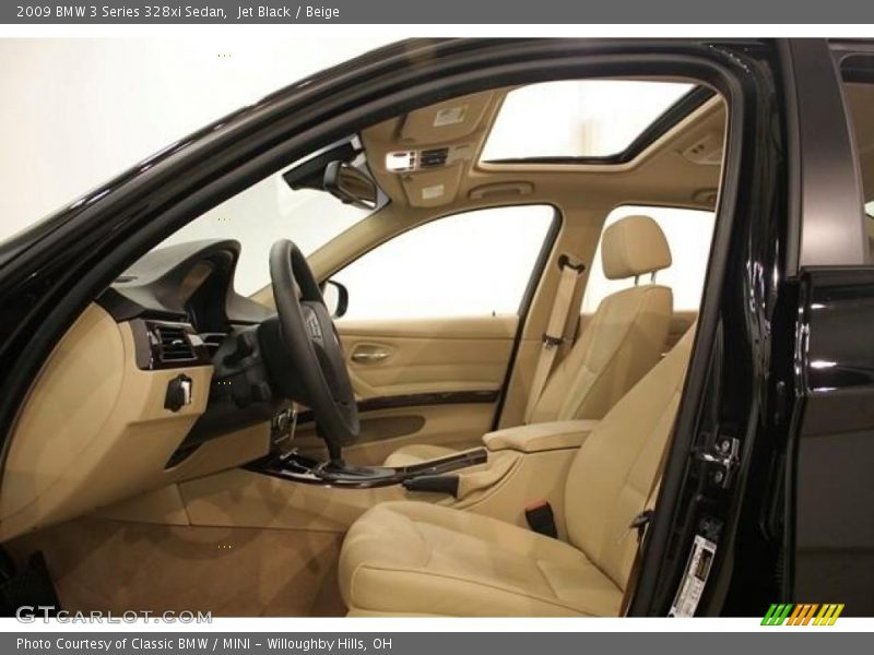 Jet Black / Beige 2009 BMW 3 Series 328xi Sedan