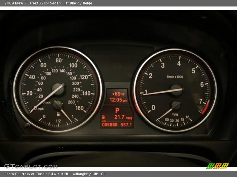 Jet Black / Beige 2009 BMW 3 Series 328xi Sedan