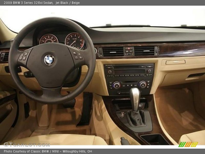 Jet Black / Beige 2009 BMW 3 Series 328xi Sedan