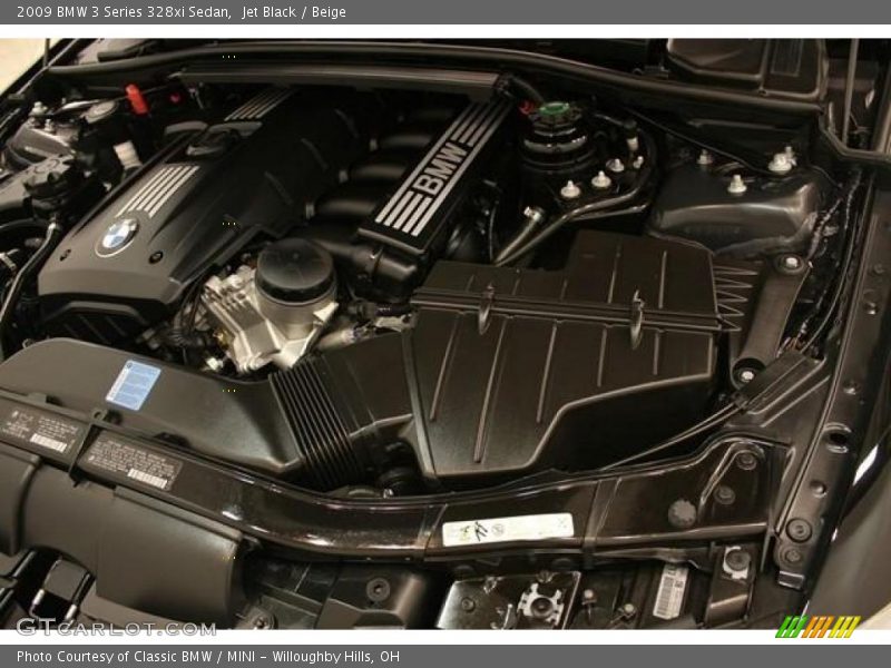 Jet Black / Beige 2009 BMW 3 Series 328xi Sedan