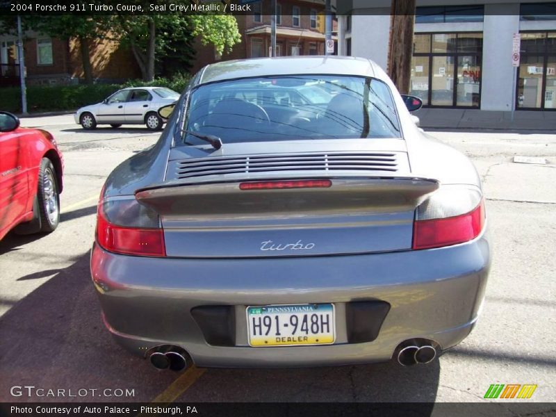 Seal Grey Metallic / Black 2004 Porsche 911 Turbo Coupe