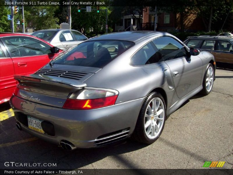 Seal Grey Metallic / Black 2004 Porsche 911 Turbo Coupe