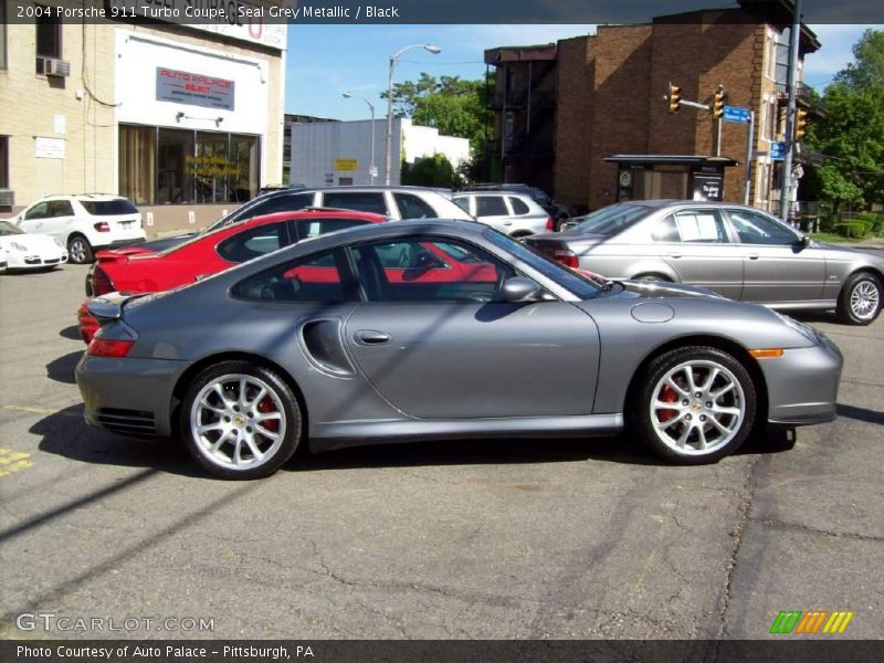 Seal Grey Metallic / Black 2004 Porsche 911 Turbo Coupe