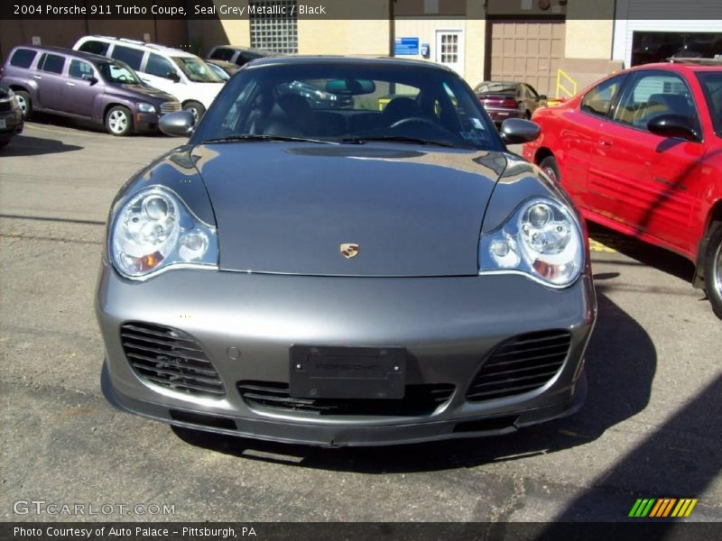 Seal Grey Metallic / Black 2004 Porsche 911 Turbo Coupe