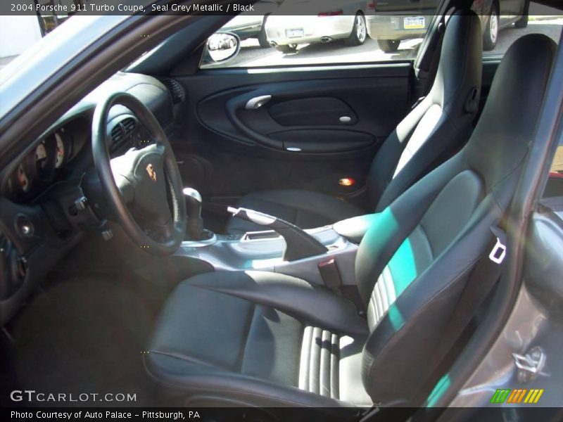 Seal Grey Metallic / Black 2004 Porsche 911 Turbo Coupe