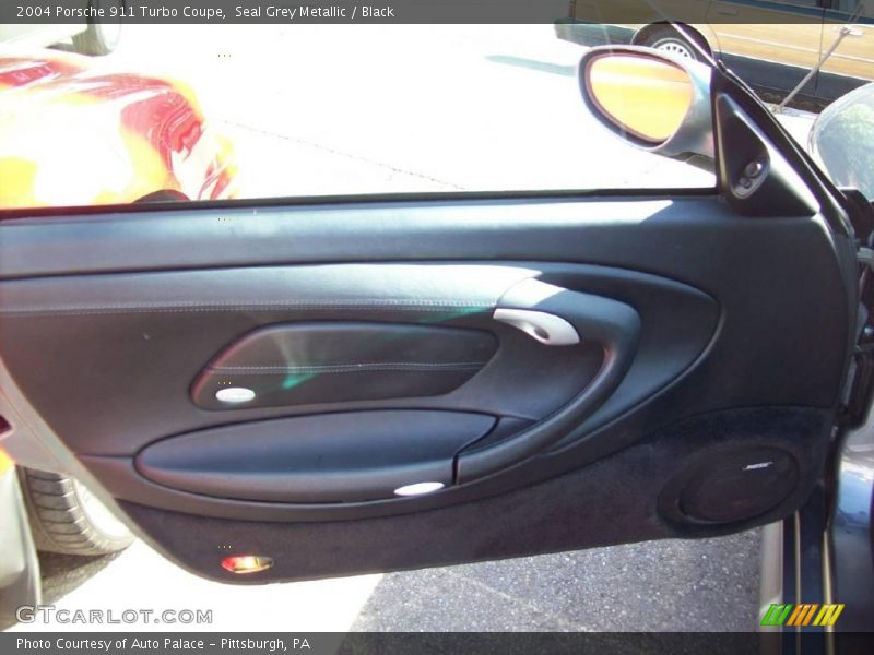Seal Grey Metallic / Black 2004 Porsche 911 Turbo Coupe