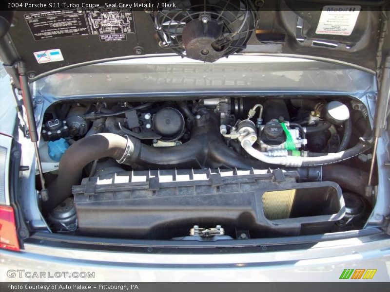 Seal Grey Metallic / Black 2004 Porsche 911 Turbo Coupe