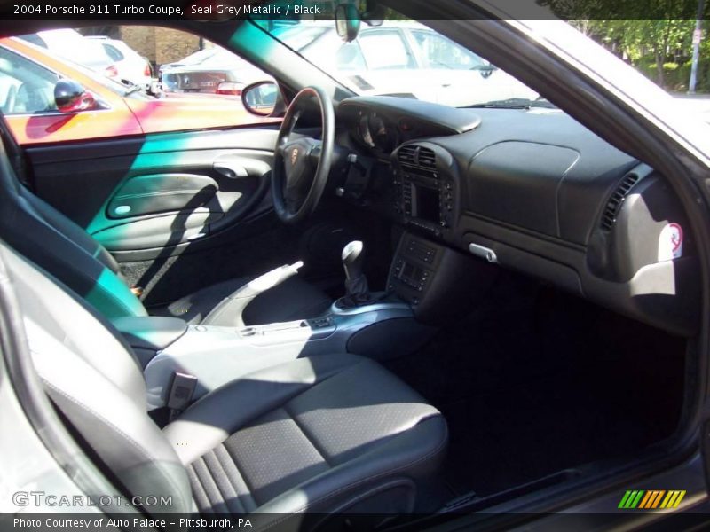 Seal Grey Metallic / Black 2004 Porsche 911 Turbo Coupe