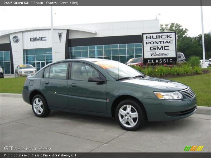 Cypress Green / Beige 2006 Saturn ION 2 Sedan