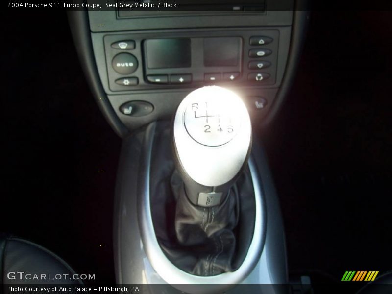 Seal Grey Metallic / Black 2004 Porsche 911 Turbo Coupe