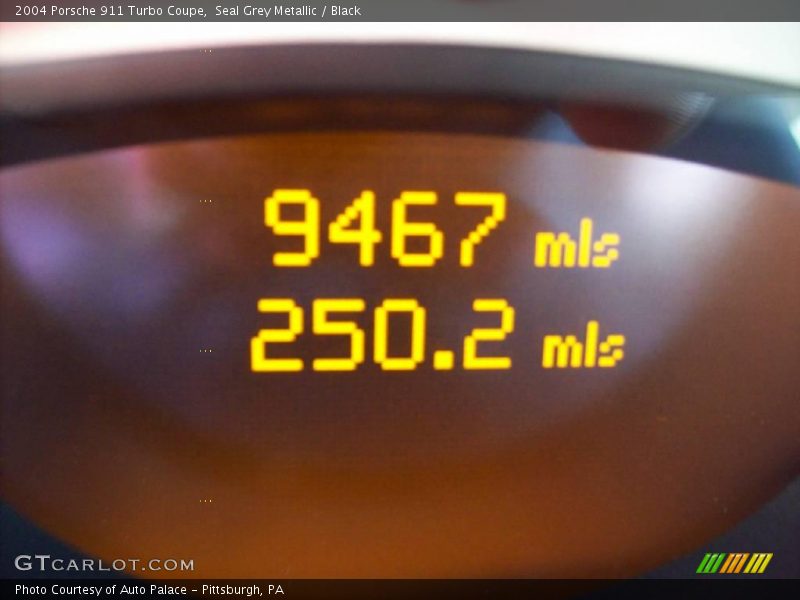 Seal Grey Metallic / Black 2004 Porsche 911 Turbo Coupe