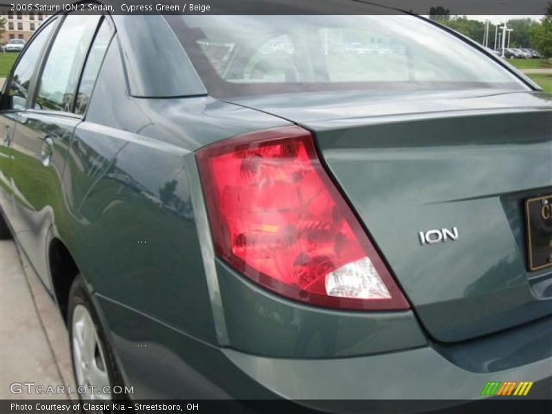 Cypress Green / Beige 2006 Saturn ION 2 Sedan