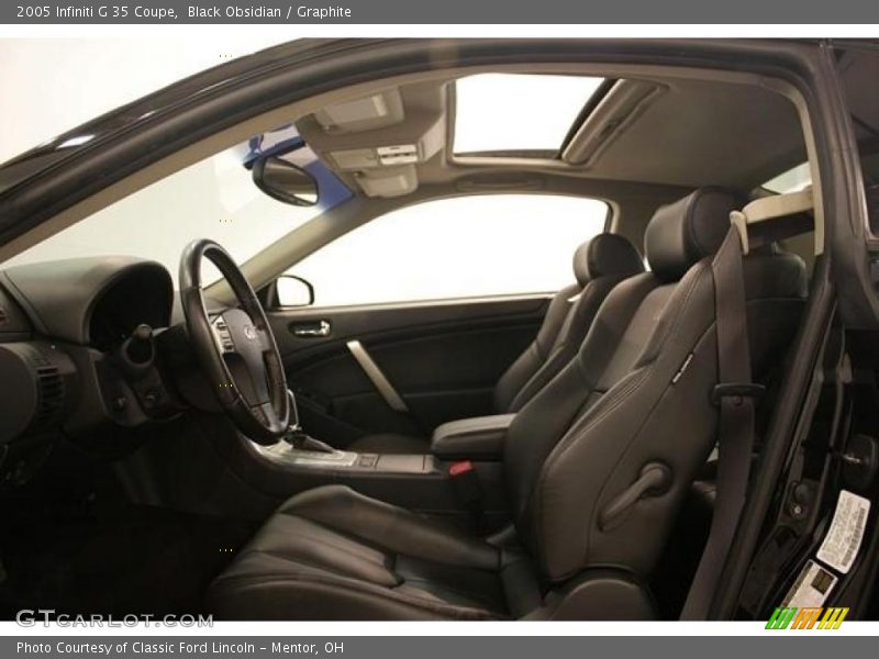 Black Obsidian / Graphite 2005 Infiniti G 35 Coupe