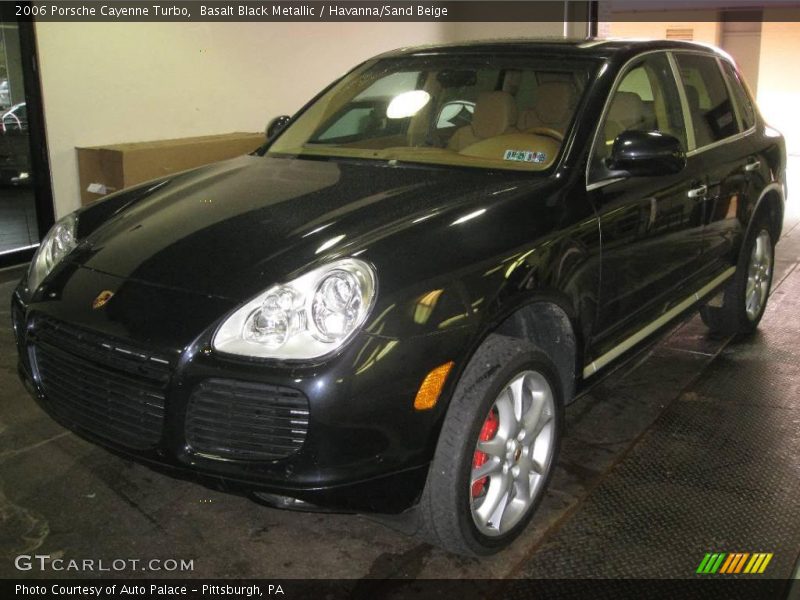 Basalt Black Metallic / Havanna/Sand Beige 2006 Porsche Cayenne Turbo