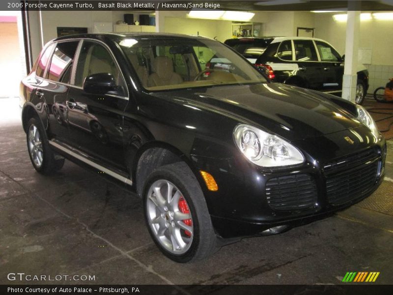 Basalt Black Metallic / Havanna/Sand Beige 2006 Porsche Cayenne Turbo