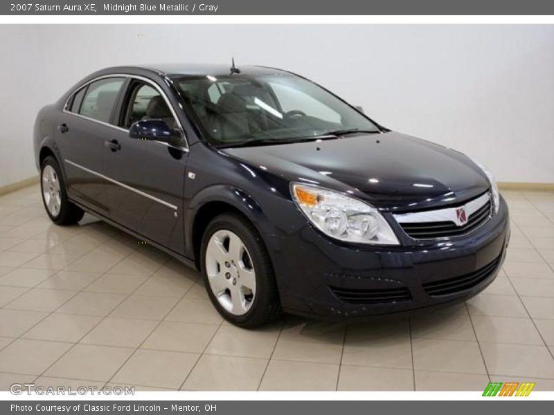Midnight Blue Metallic / Gray 2007 Saturn Aura XE